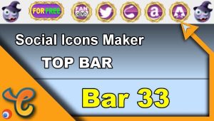 Read more about the article Top Bar 33 – Generate social icons for your Chaturbate BIO
