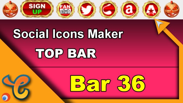 Top Bar 36 - Generate social icons for your Chaturbate BIO