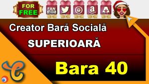 Bara Superioară 40 - Generează pictograme pentru biografia ta pe Chaturbate