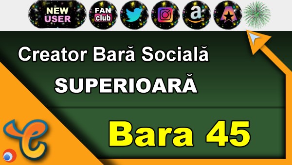 Bara Superioară 45 - Generează pictograme pentru biografia ta pe Chaturbate