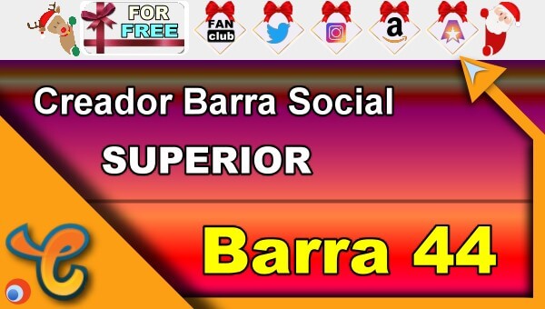 Barra Superior 44 - Generar iconos sociales para tu biografia - Chaturbate