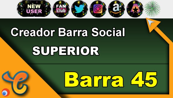 Barra Superior 45 - Generar iconos sociales para tu biografia - Chaturbate