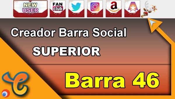 Barra Superior 46 - Generar iconos sociales para tu biografia - Chaturbate