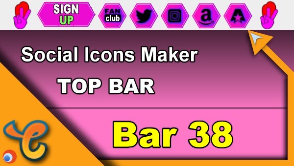 Top Bar 38 - Generate social icons for your Chaturbate BIO
