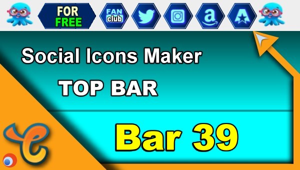 Top Bar 39 - Generate social icons for your Chaturbate BIO