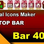 Top Bar 40 – Generate social icons for your Chaturbate BIO