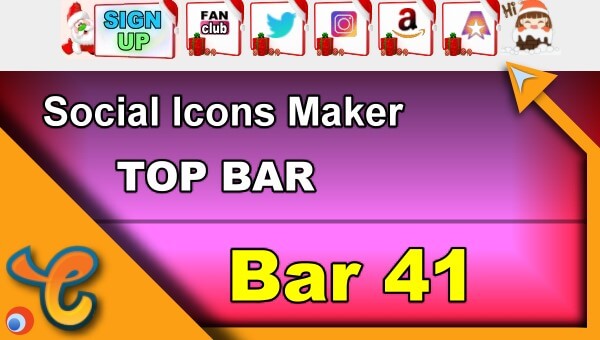 Read more about the article Top Bar 41 – Generate social icons for your Chaturbate BIO