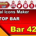 Top Bar 42 – Generate social icons for your Chaturbate BIO