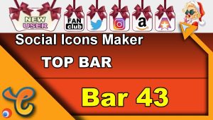 Top Bar 43 - Generate social icons for your Chaturbate BIO