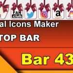 Top Bar 43 – Generate social icons for your Chaturbate BIO