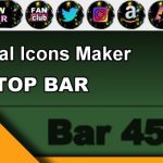 Top Bar 45 – Generate social icons for your Chaturbate BIO