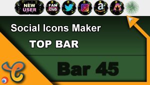Read more about the article Top Bar 45 – Generate social icons for your Chaturbate BIO