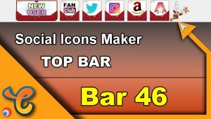 Top Bar 46 - Generate social icons for your Chaturbate BIO