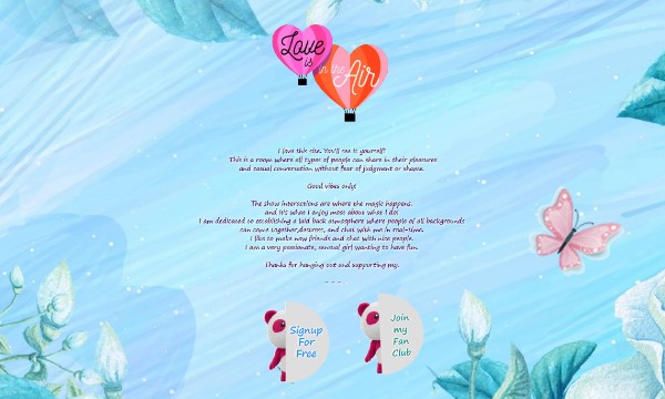 Design 109 - Chaturbate BIO profile already created