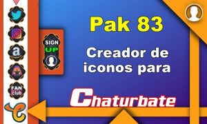 Lee más sobre el artículo Pak 83 – Generador de iconos y botones de redes sociales para Chaturbate