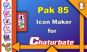 Pak 85 - FREE Chaturbate Social Media Button and Icon Maker