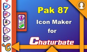 Pak 87 - FREE Chaturbate Social Media Button and Icon Maker