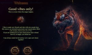 Design 117 - Chaturbate BIO profile already created