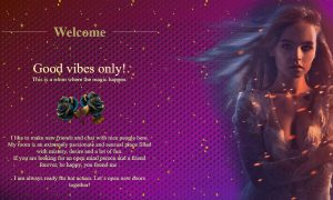 Design 118 - Chaturbate BIO profile already created