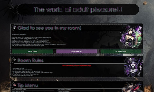 Design 131 - Chaturbate BIO profile already created