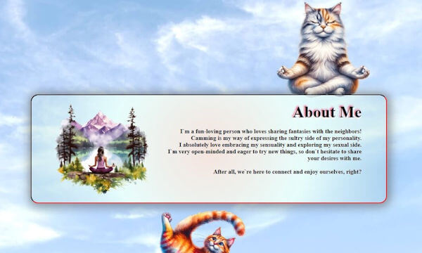 Design 135 - Chaturbate BIO profile already created