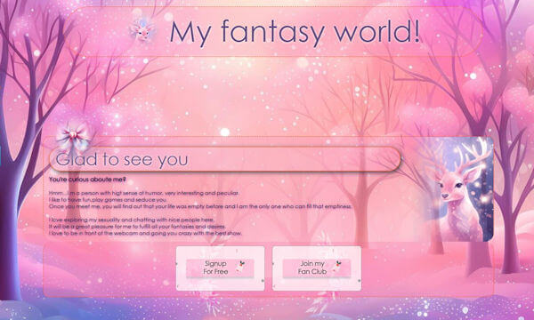 Read more about the article Design 137 – Chaturbate BIO profile already created