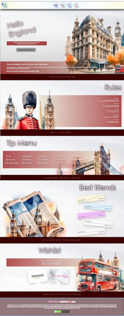 DEMO - Desen 148 - profil VideoChat deja creat pentru Chaturbate