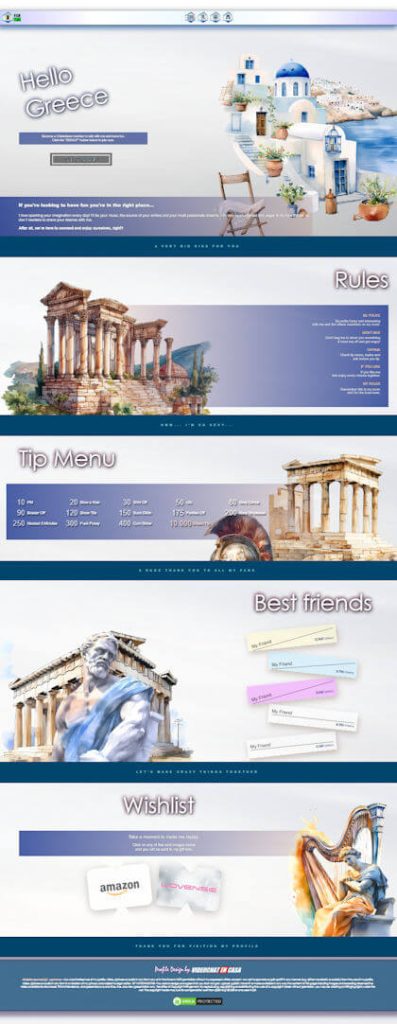 DEMO - Desen 149 - profil VideoChat deja creat pentru Chaturbate