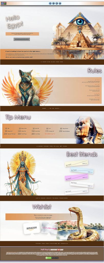 demo - Design 153 - Chaturbate BIO profile already created