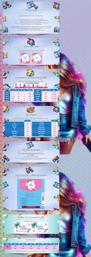 demo - Design 159 - Chaturbate BIO profile already created