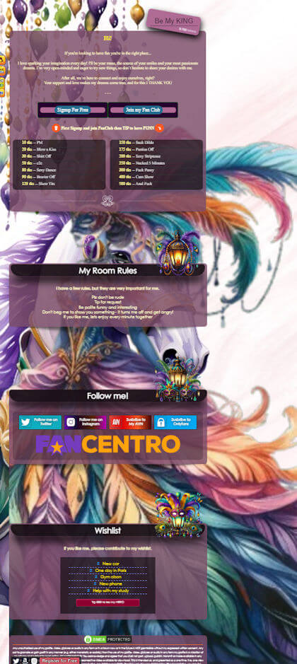 demo - Diseño 146 - perfil VideoChat Chaturbate ya creado