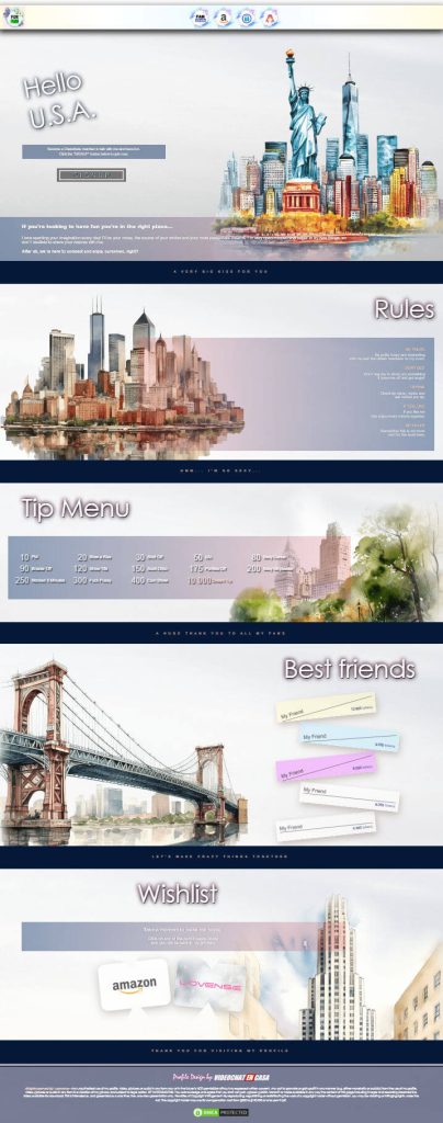 demo - Diseño 147 - perfil VideoChat Chaturbate ya creado